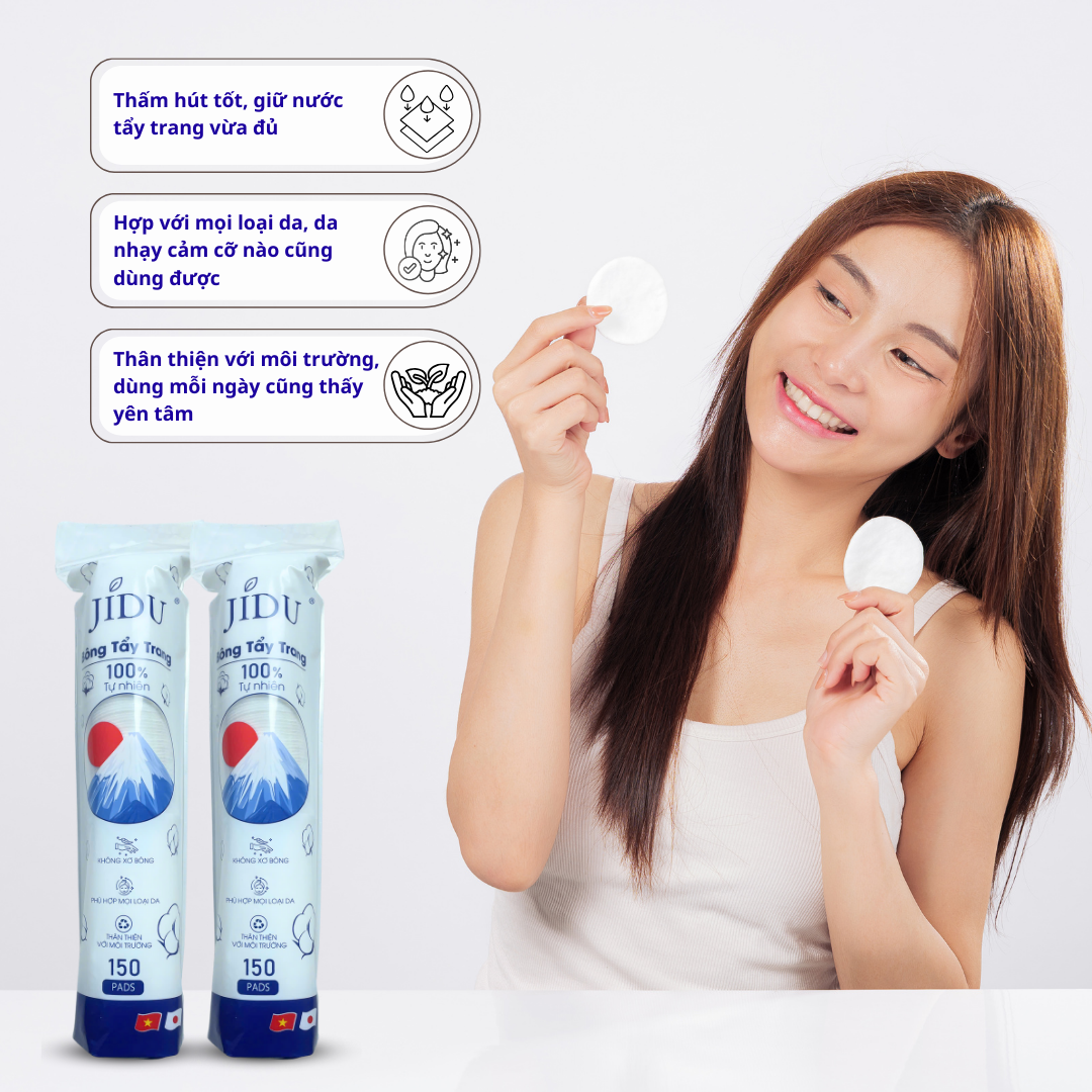 Bông tẩy trang JIDU